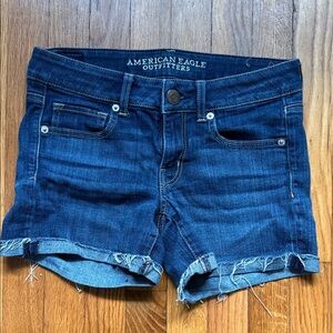 American Eagle Outfitters Dark Blue Jean Shorts